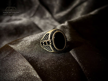 Men's Aqeeq / Agate Ring