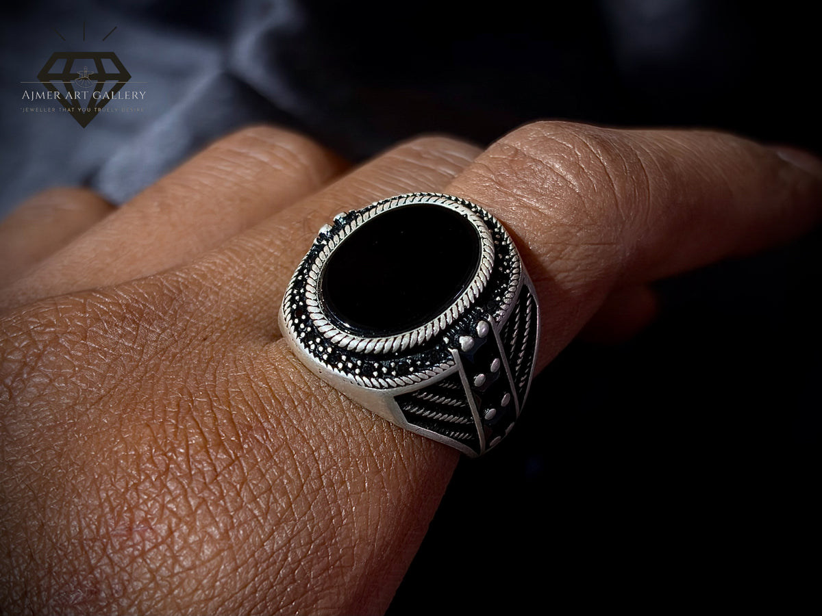 Men's Aqeeq / Agate Ring