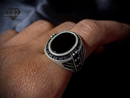 Men's Aqeeq / Agate Ring