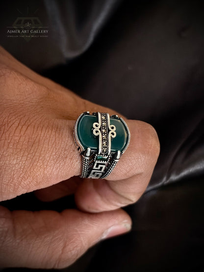 Men's Aqeeq / Agate Ring
