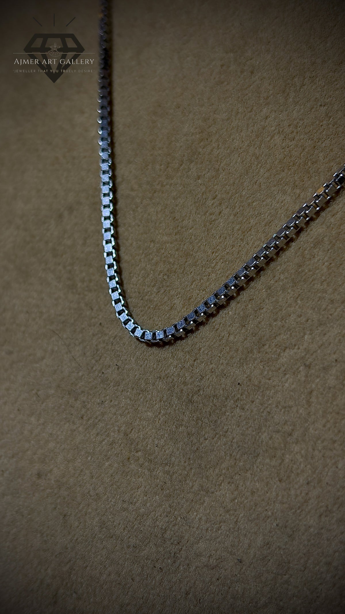 Classic Square Link Silver Chain