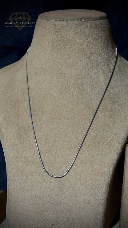 Classic Light Weight Silver Chain