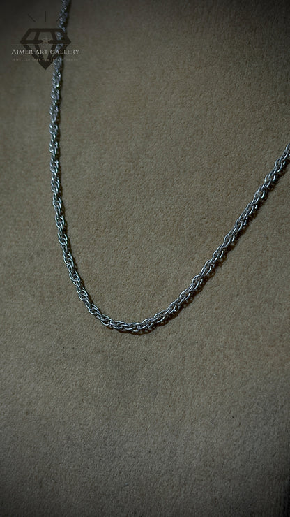 Classic Light Weight Silver Chain