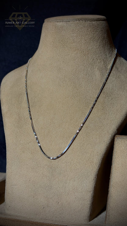 Classic Light Weight Silver Chain