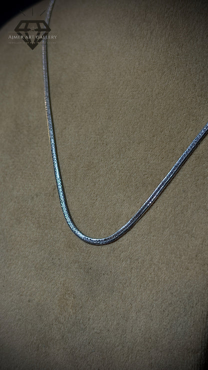 Classic Light Weight Silver Chain