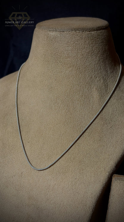 Classic Light Weight Silver Chain