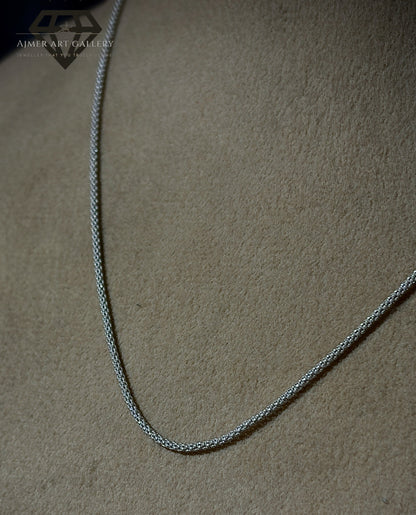 Classic Light Weight Silver Chain