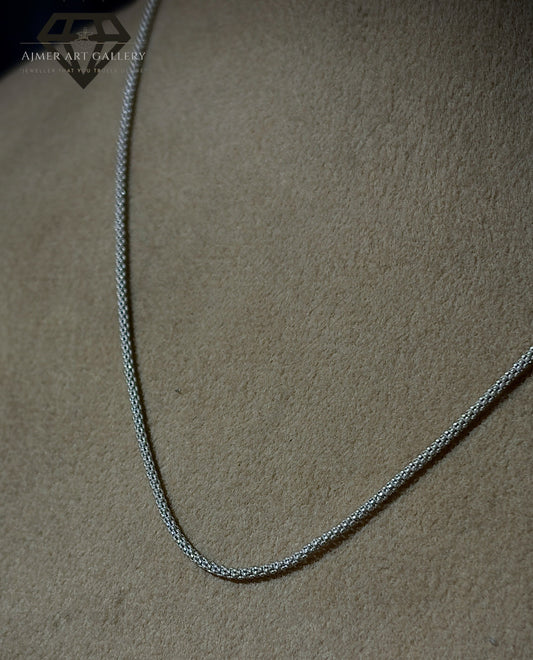 Classic Light Weight Silver Chain