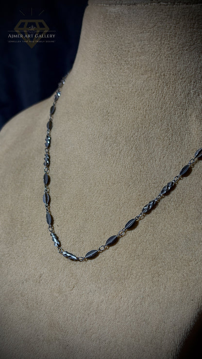 Classic Light Weight Silver Chain
