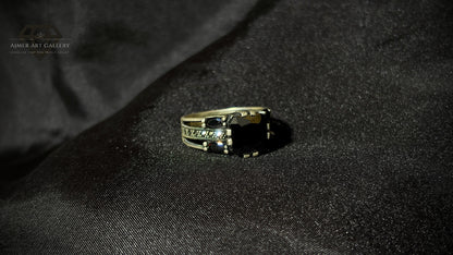 Men's Black American Diamond Ring