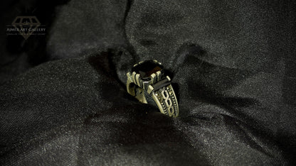 Men's Black American Diamond Ring