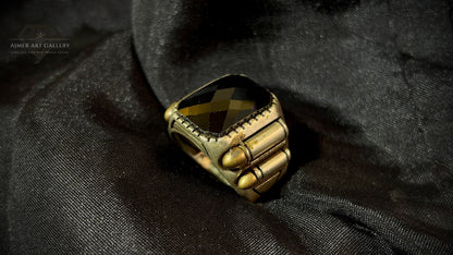 Men's Black American Diamond Ring