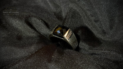 Men's Black American Diamond Ring