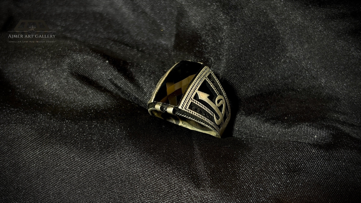 Men's Black American Diamond Ring