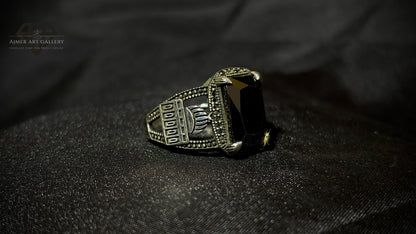 Men's Black American Diamond Ring