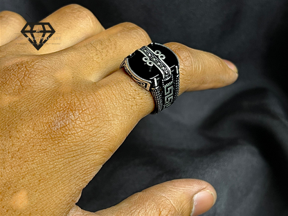 Black Aqeeq Ring