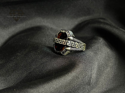 Black Aqeeq Ring