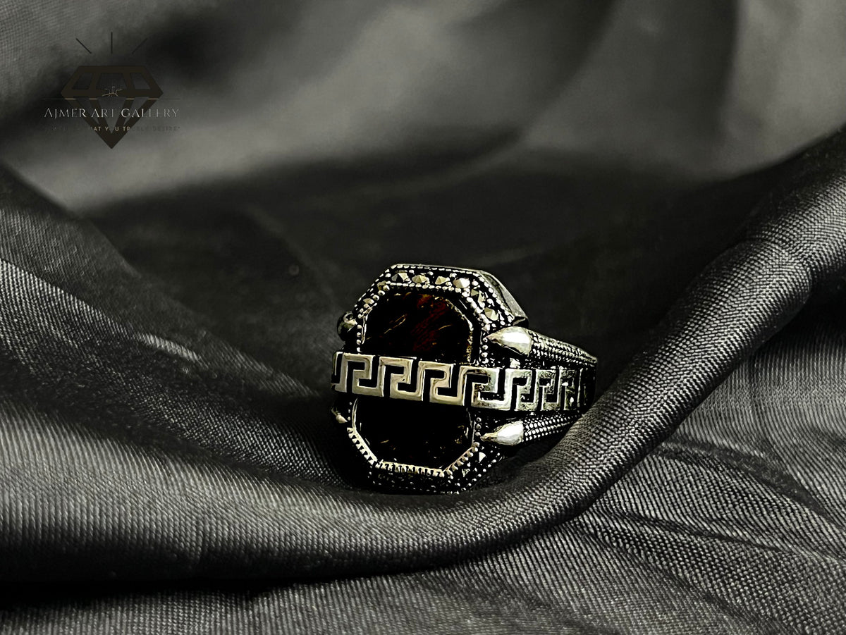 Black Aqeeq Ring