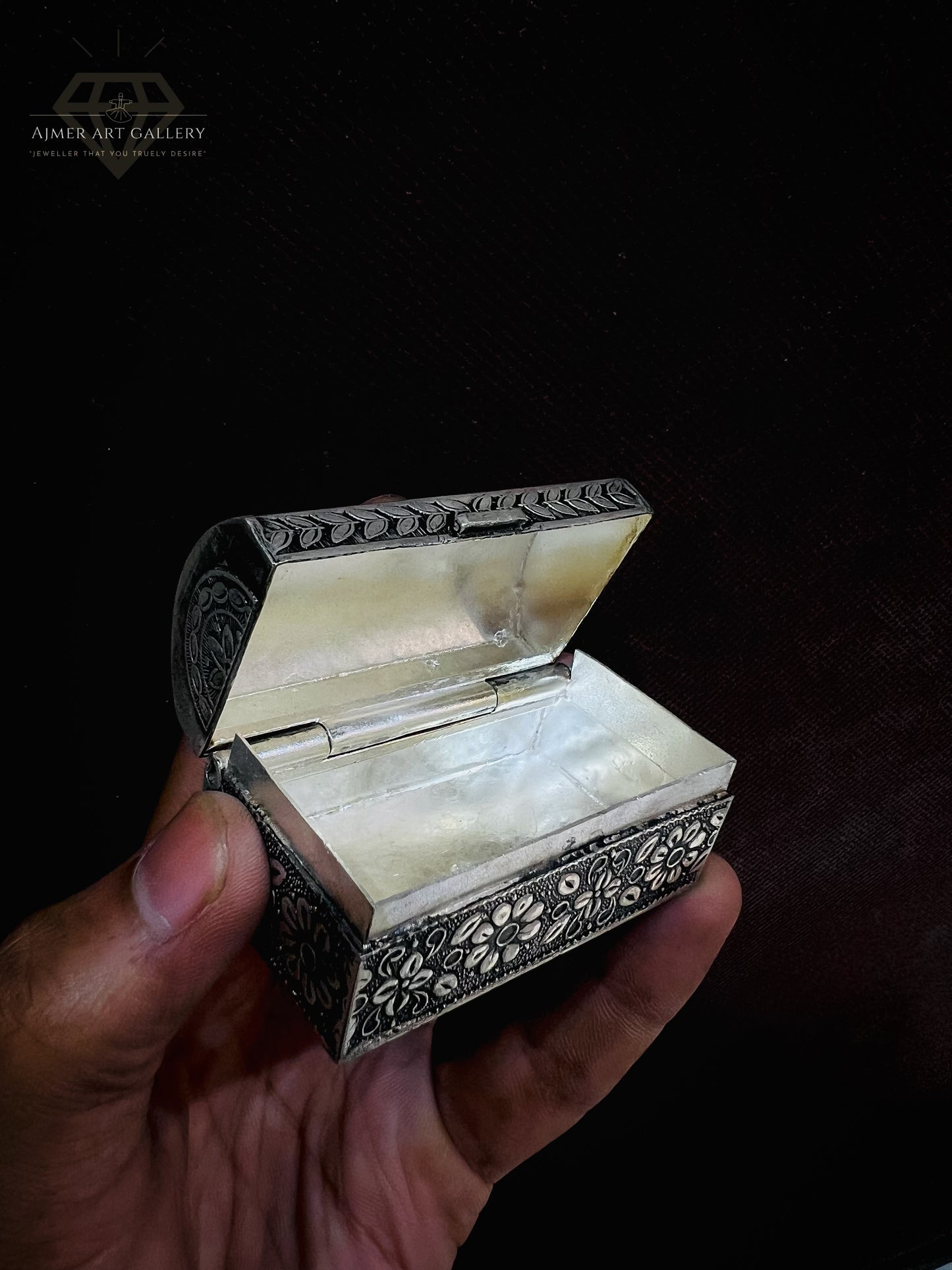 Engraved 92.5 Sterling Silver Box