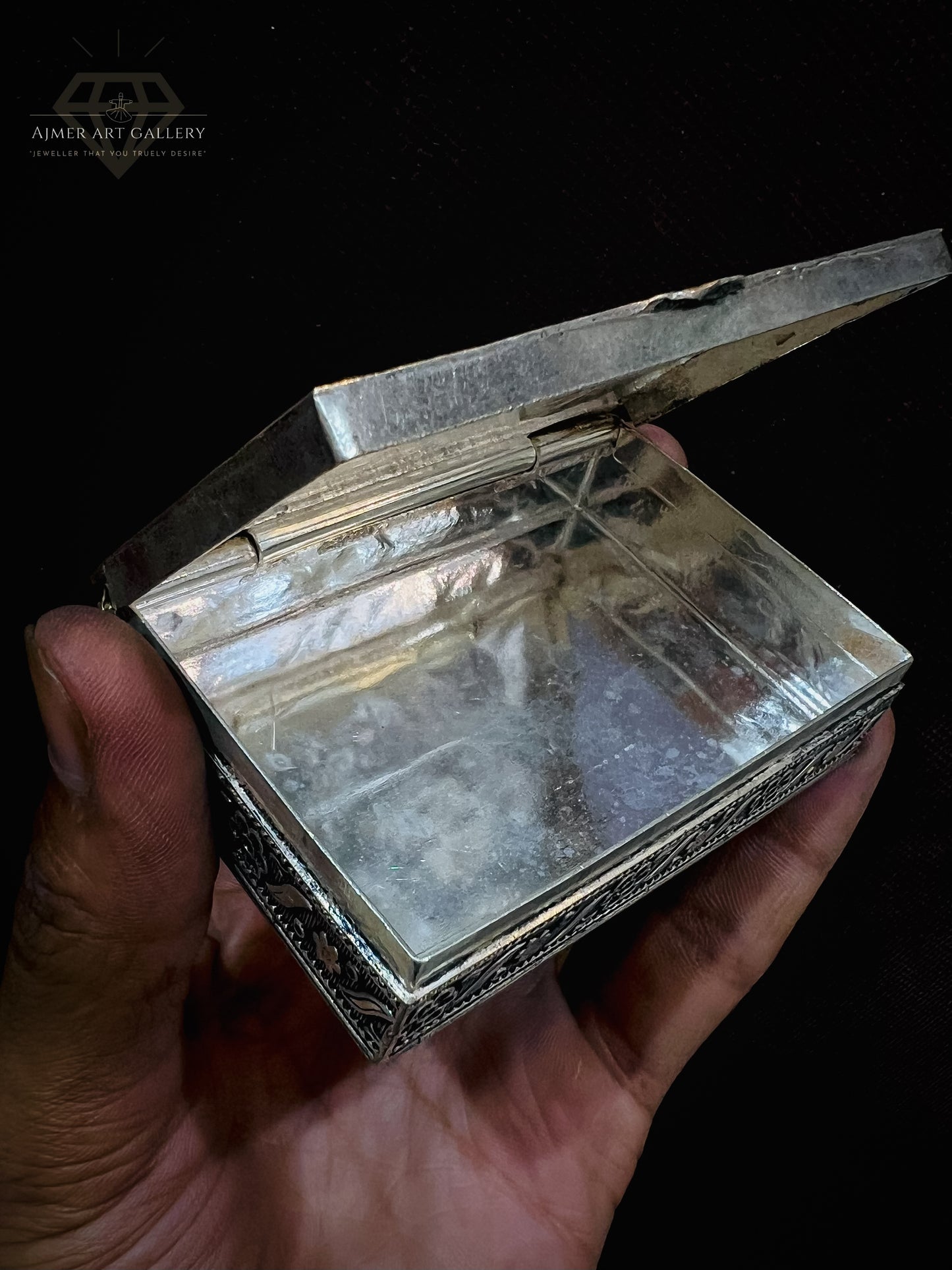 Engraved 92.5 Sterling Silver Box