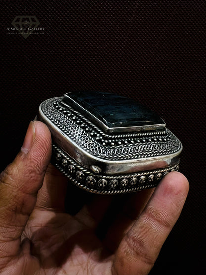 Royal Blue Gemstone 92.5 Silver Box
