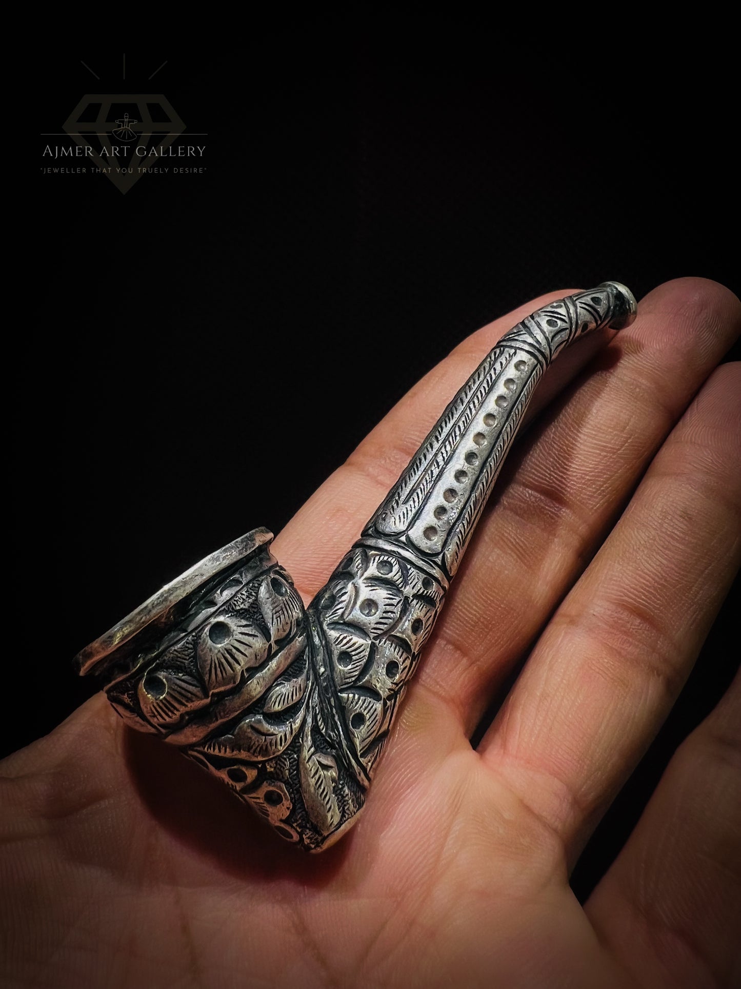 Smoke Pipe In 92.5 Silver