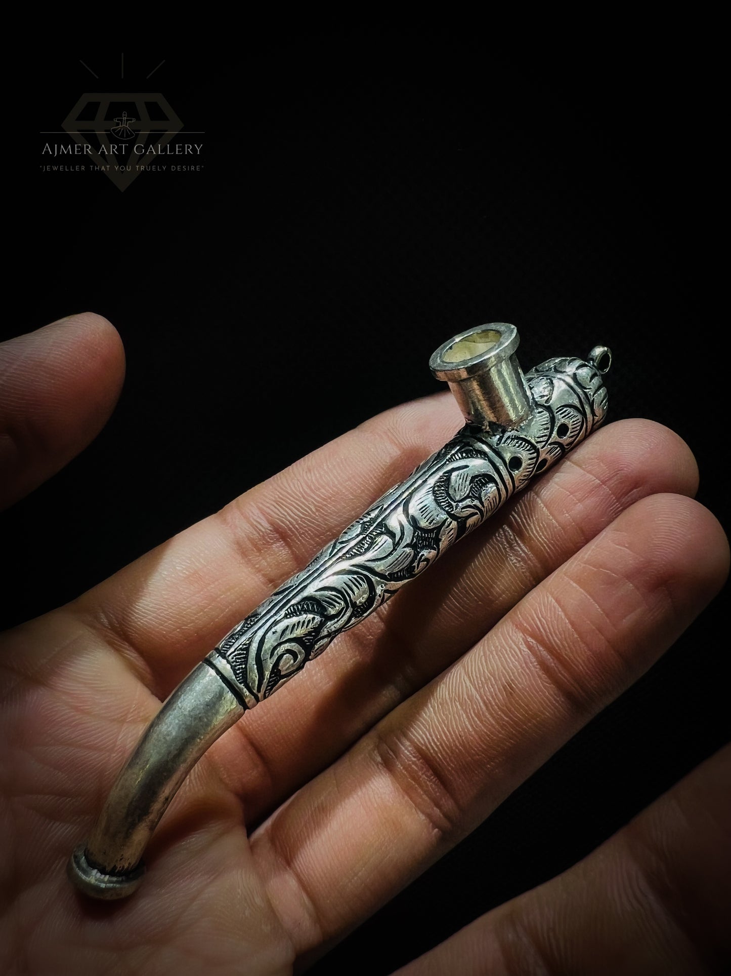 Smoke Pipe In 92.5 Silver