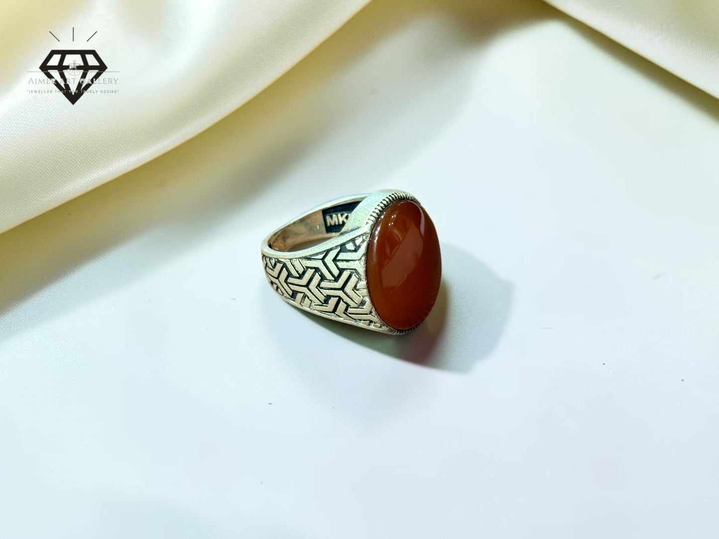 Red Aqeeq Ring