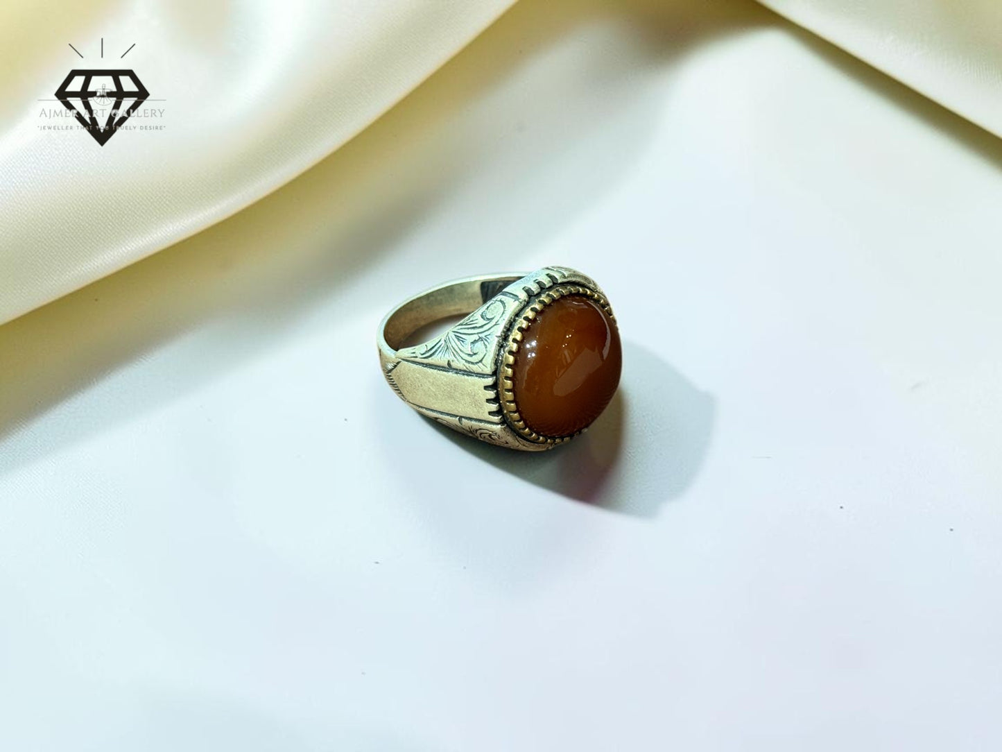 Red Aqeeq Ring
