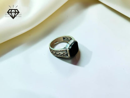 Black Aqeeq Ring