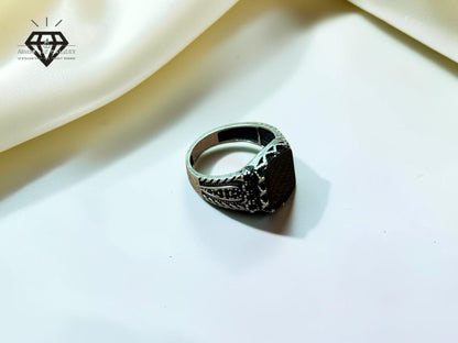 Black Aqeeq Ring