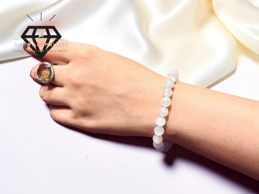 White Aventurine Gemstone Bracelet