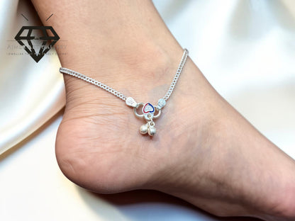 Premium Silver Payal