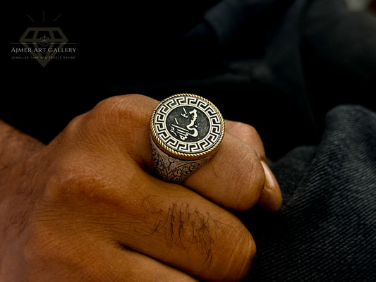 ROUND SHAPE DESIGN TURKISH RING FOR MEN
