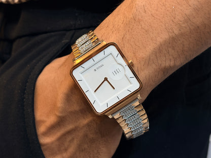 TITAN SILVER WATCH FOR MEN'S