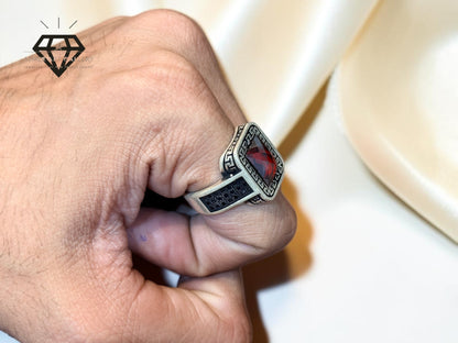Red Diamond Ring