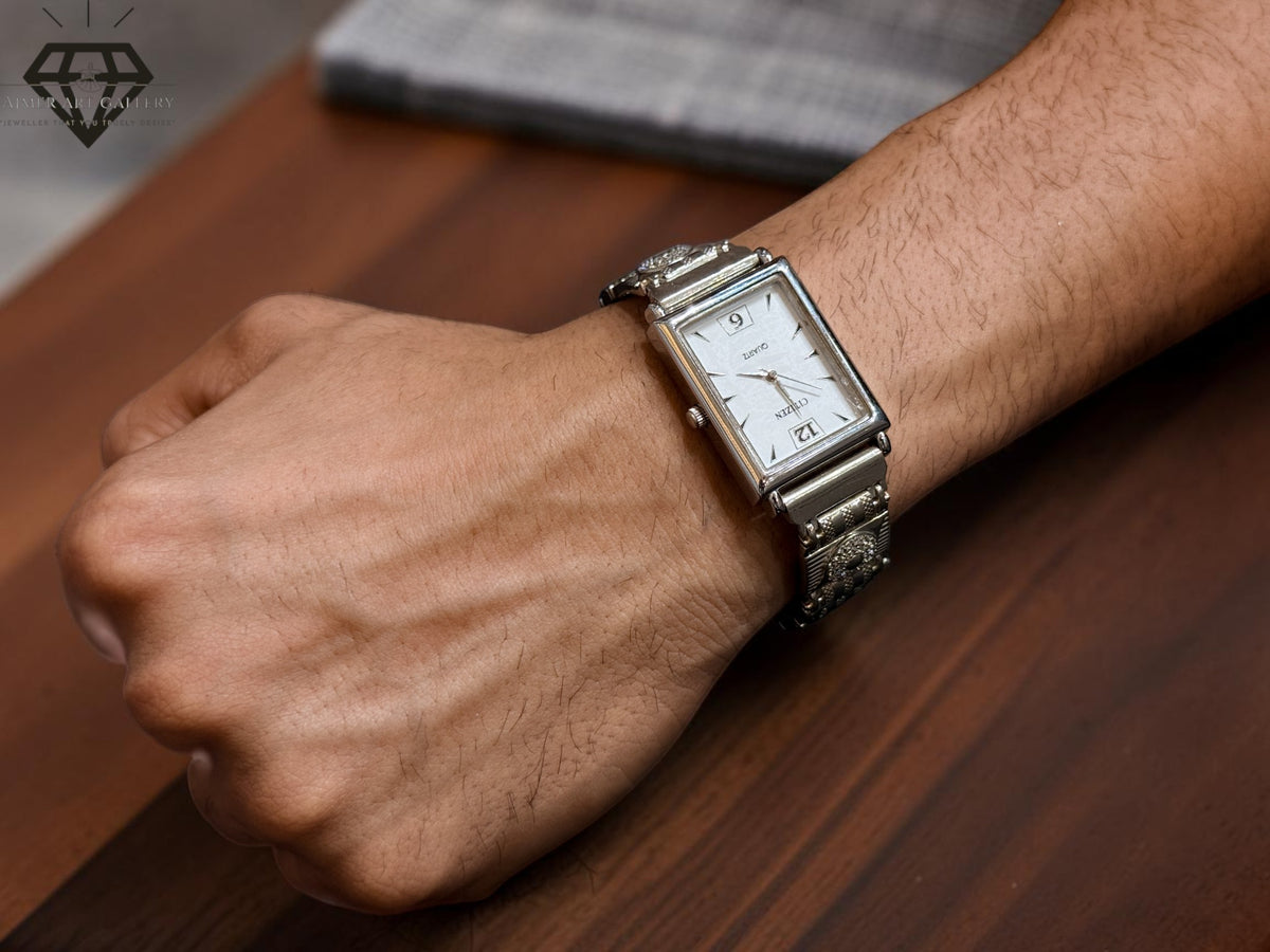PURE SILVER WATCH FOR MEN'S