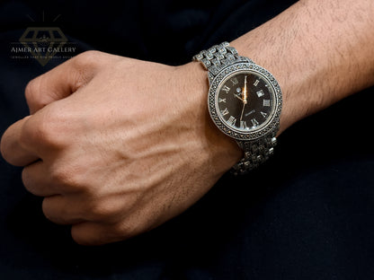 PURE SILVER WATCH FOR MEN'S