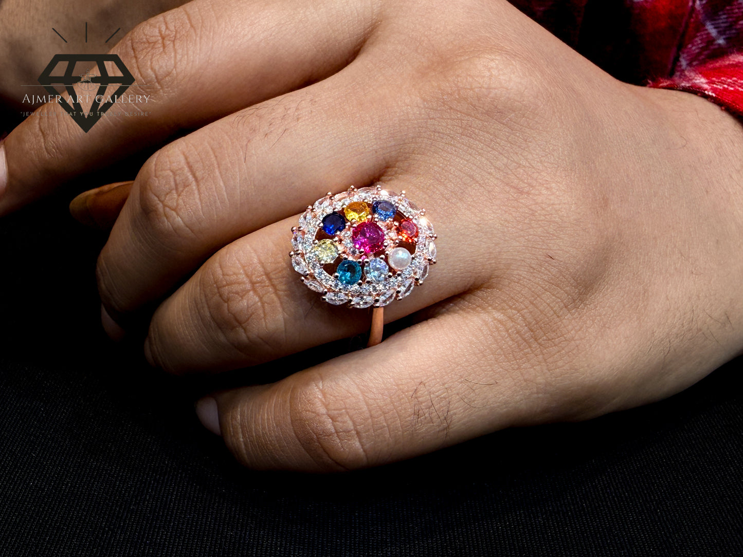 Colorful Zirconia diamond Women Ring