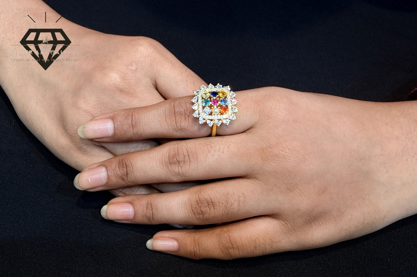 Colorful zirconia diamond Ring for women