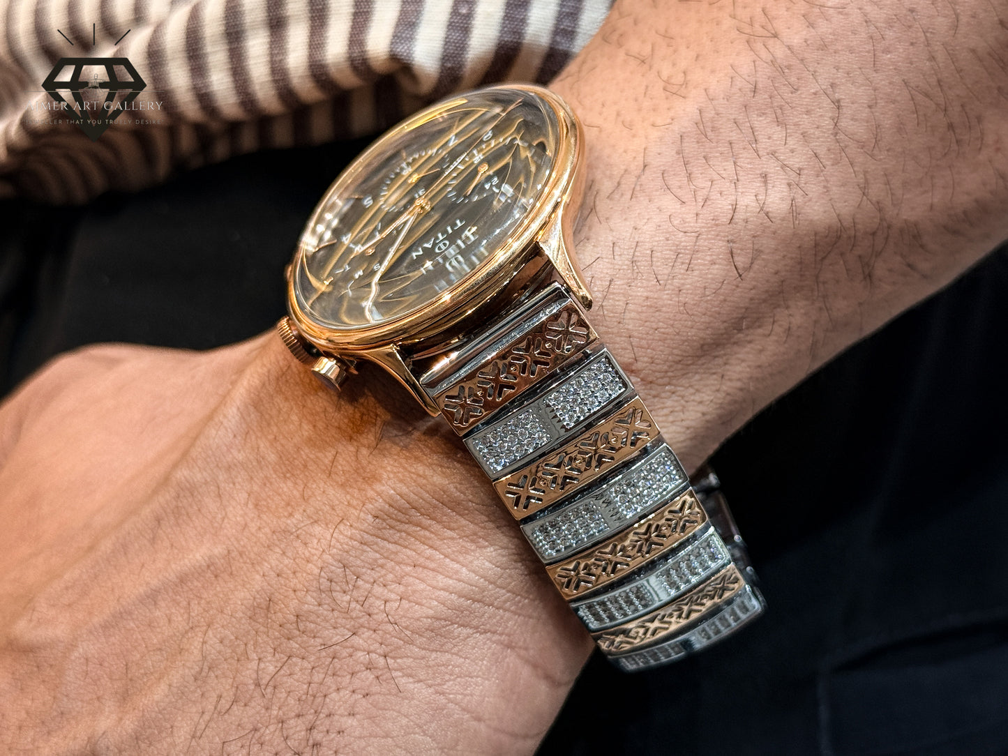 TITAN SILVER WATCH FOR MEN'S