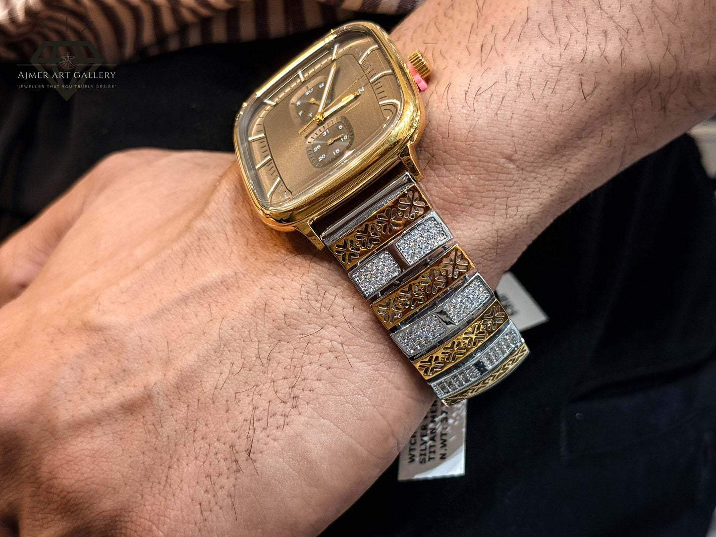 TITAN SILVER WATCH FOR MEN'S