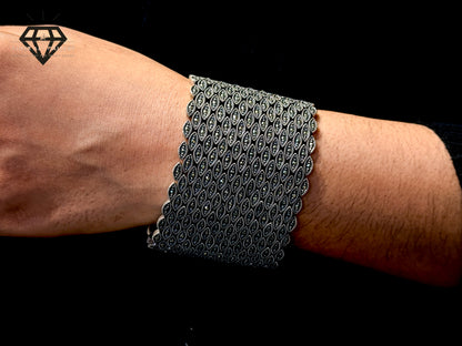 Broad size rich look Marcasite Bracelet For Women