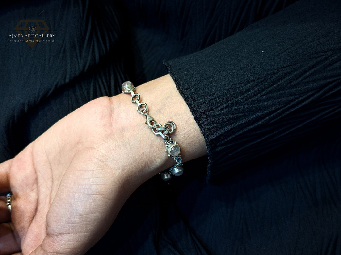 Bracelet With Premium White Stones For Women