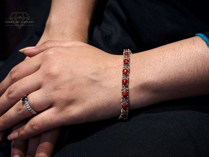 Red Stone Bracelet For Women