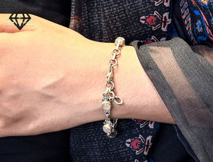 White Stones Bracelet For Women
