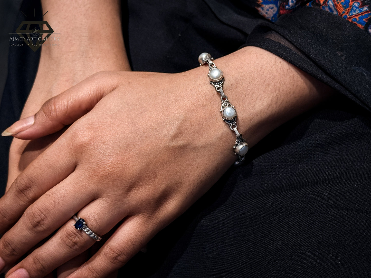 White Stones Bracelat For Women