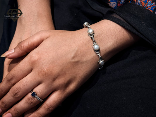White Stones Bracelat For Women