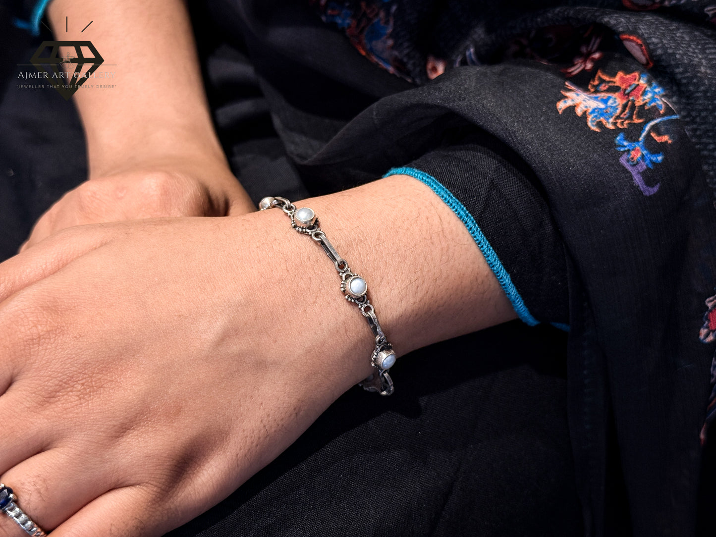 White Gemstones Bracelet For Women