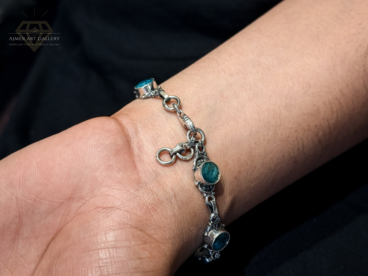Premium Green Gemstones Bracelet For Women